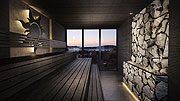 Sauna Hütte mit traumhaftem Ausblick im Sport- und Wellness Hotel Angerhof in Sankt Englmar im Bayerischen Wald ©Hotel Angerhof